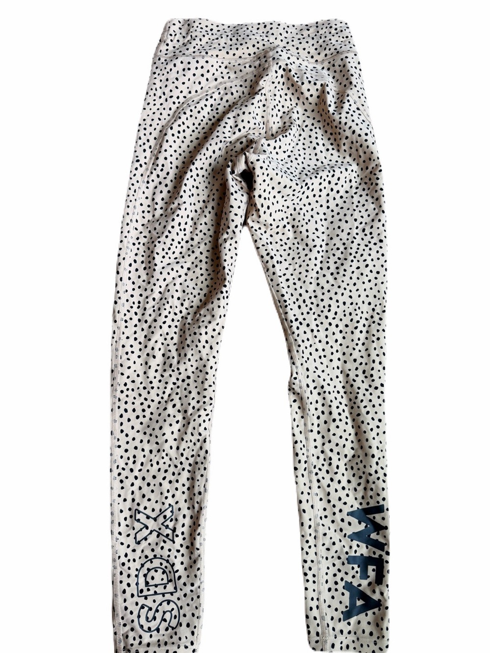 Sarah’s Day x White Fox Medium Tan Black Dot Leggings Like New - Picture 3 of 7